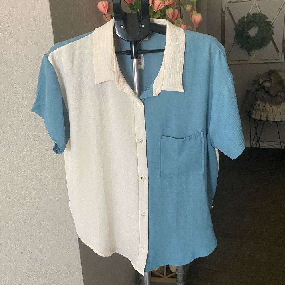 Hopely Button Down Shirt NWT